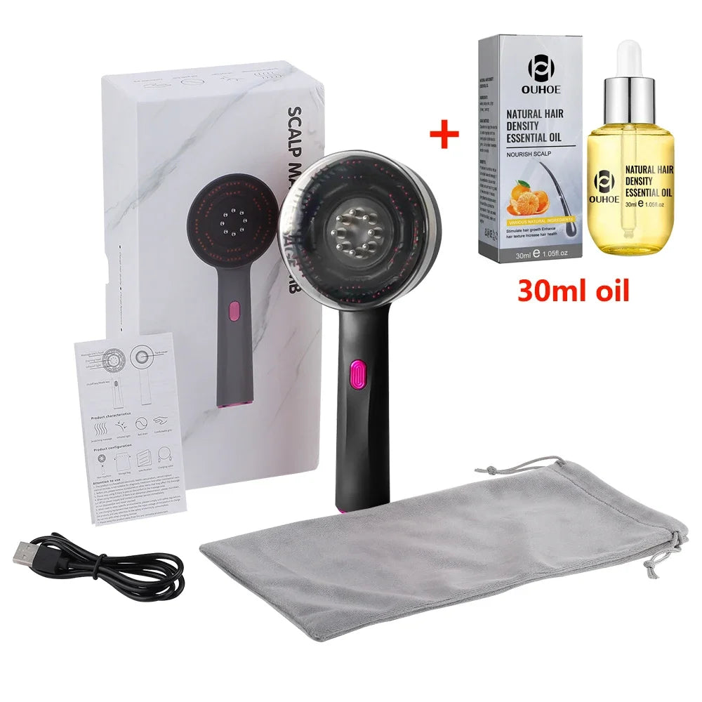 Mirqelle™ Electric Massage Comb Portable