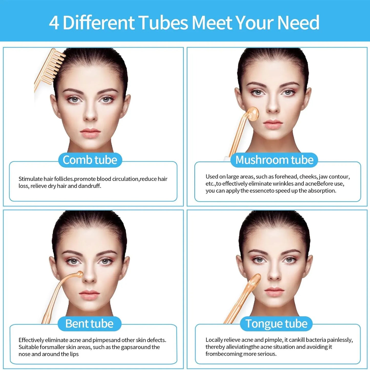 Mirqelle™ High Frequency Skin Therapy Wand
